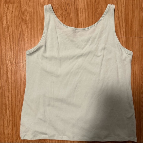 Eileen fisher pastel blue sleeveless tank top organic cotton size medium - Picture 6 of 6